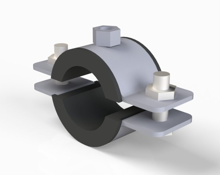 RLC - Rubber Lined Bossed Clip (Cu/SS)